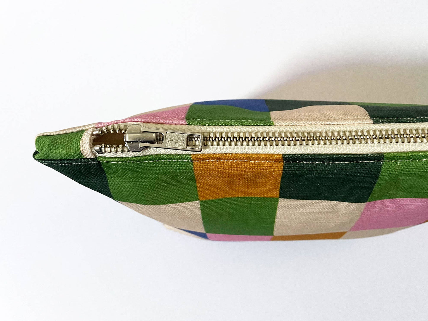 Handmade Make-up, Travel, Clutch Zip Purse - Picnic (Dark)