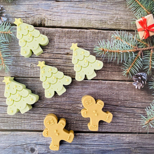 Handmade Artisan Christmas Soap | Jolly Evergreen | Fir Needle, Cedarwood & Patchouli Scent